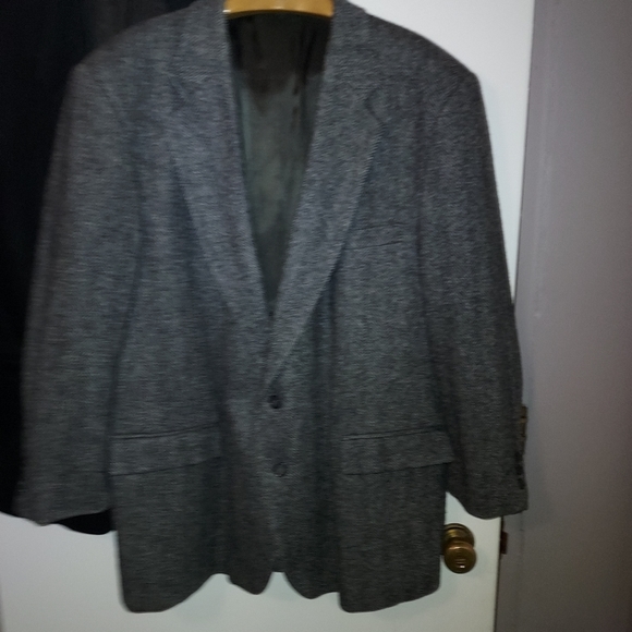 Barrington Wool Herringbone 2-Button Blazer Casual Business Collegiate 48R - Picture 2 of 6